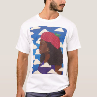Kerels Raspberry Beret White T T-shirt