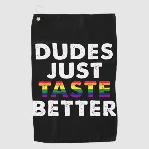 Kerels Smaken gewoon beter Gay Pride Cadeau-idee Golfhanddoek