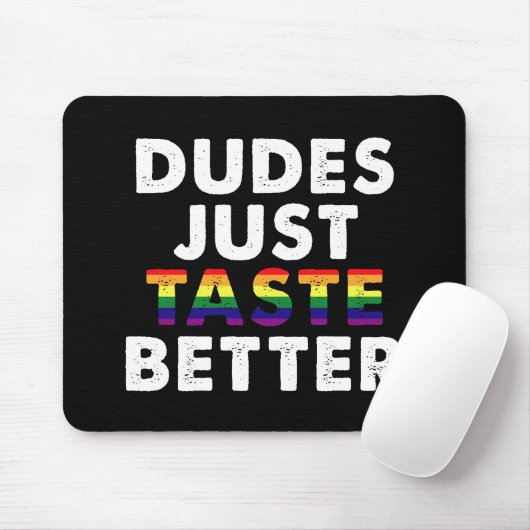 Kerels Smaken gewoon beter Gay Pride Cadeau Idee Muismat (Met muis)