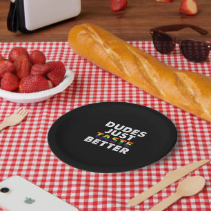 Kerels Smaken gewoon beter Gay Pride Cadeau Idee Papieren Bordje