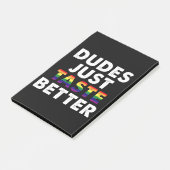 Kerels Smaken gewoon beter Gay Pride Cadeau Idee Post-it® Notes (Schuin)