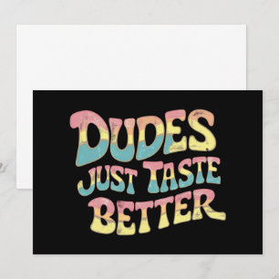 Kerels Smaken gewoon beter LGBT Gay Pride Month Kaart
