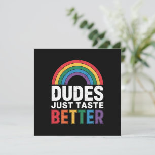 Kerels Smaken gewoon Lekker Grappig Gay Pride LGBT Kaart