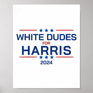 Kerels voor Kamala Harris 2024 Retro Button Verkie Poster