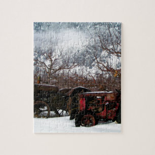 Keremeos Orchard in de winter Legpuzzel