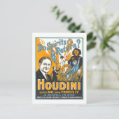"Keren geesten terug? Houdini zegt "nee" Poster Briefkaart (Staand voorkant)
