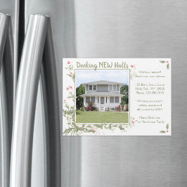 Kerend Nieuw Halls Magneet Wij Verruilden Kerstkaa Magnetische Uitnodiging