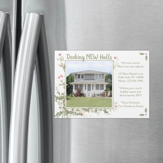 Kerend Nieuw Halls Magneet Wij Verruilden Kerstkaa Magnetische Uitnodiging