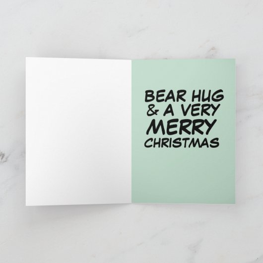 KERENDE BEHUG KERSTKAARTEN KAART (Binnen)