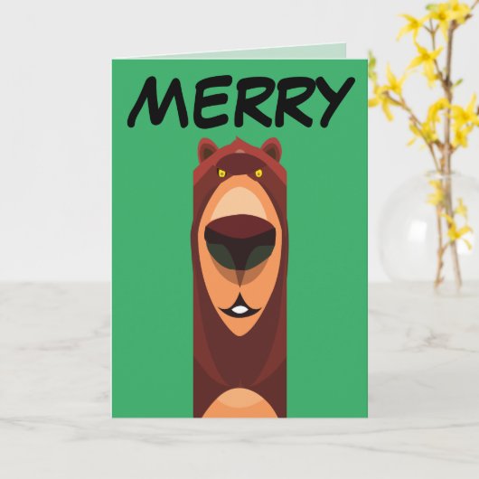 KERENDE BEHUG KERSTKAARTEN KAART (Gele Bloem)