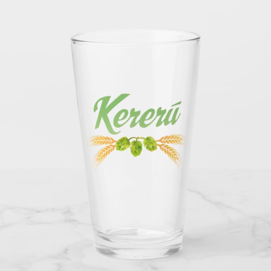 Kereru-hop en gerst glas (Voorkant)