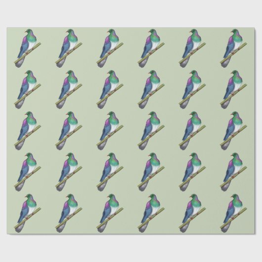 Kereru Houtduif Cadeaupapier (Vlak)