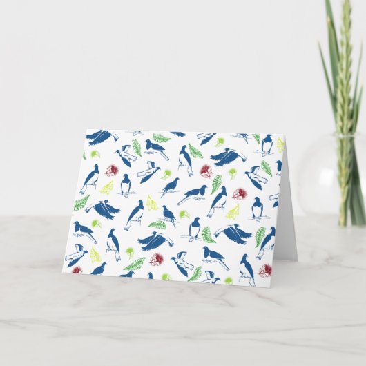 Kereru Houtduivenpatroon NZ vogels Kaart (Voorkant)