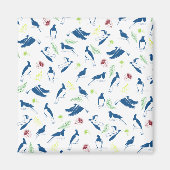 Kereru Houtduivenpatroon NZ vogels Magneet (Voorkant)