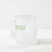 Kereru logo en vogel matglas koffiemok (Voorkant links)