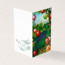 Kereru met versieringen Kerstkaart Kaart