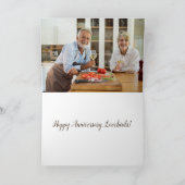 Kerf je initialen in deze bank | Romantisch Kaart (Binnen)