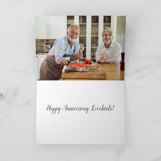 Kerf je initialen in deze bank | Romantisch Kaart (Binnen)