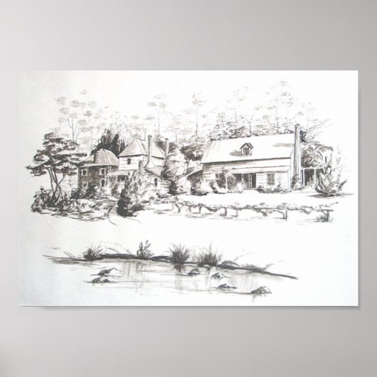 Kerikeri Stone Store, Kemp House & Caretakers Home Poster (Voorkant)
