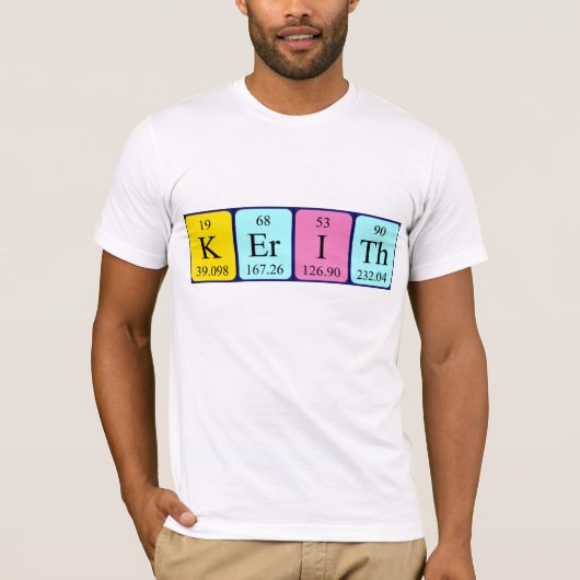 Kerith periodieke lijstnaam shirt (Voorkant)