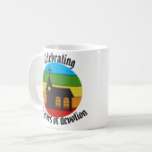 Kerk - 20 jaar devotie vieren koffiemok (Voorkant links)