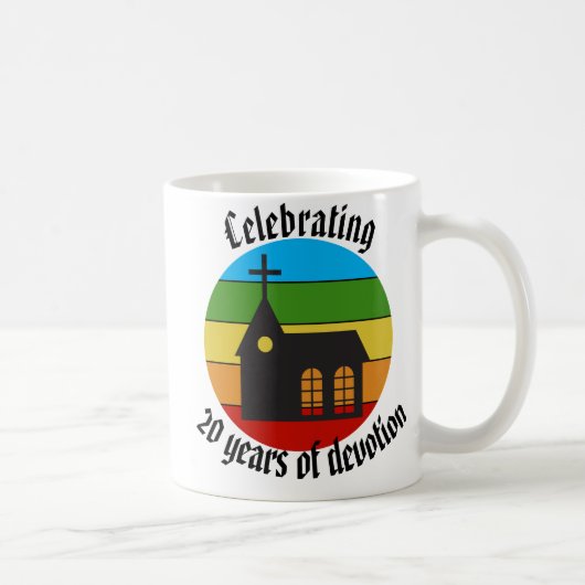 Kerk - 20 jaar devotie vieren koffiemok (Rechts)
