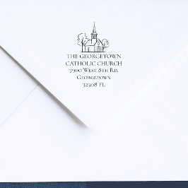 Kerk Aangepast Elegant Retouradres Zelfinktende Stempel