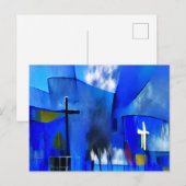 Kerk Abstracte Kunst Briefkaart (Voorkant / Achterkant)