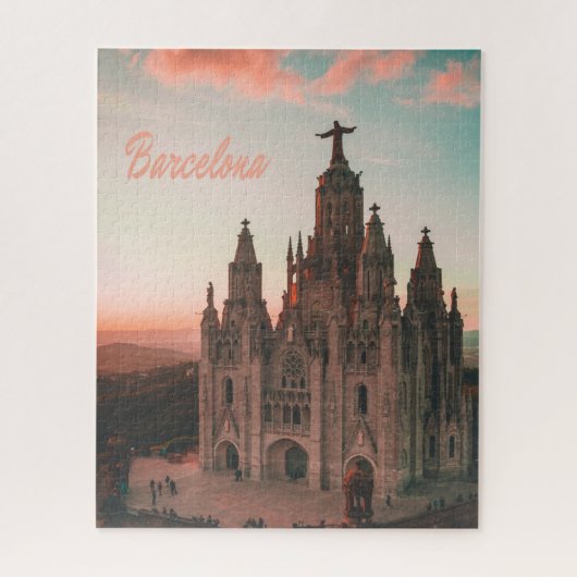 Kerk Barcelona Spanje Legpuzzel (Verticaal)