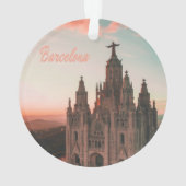 Kerk Barcelona Spanje Ornament (achterkant)