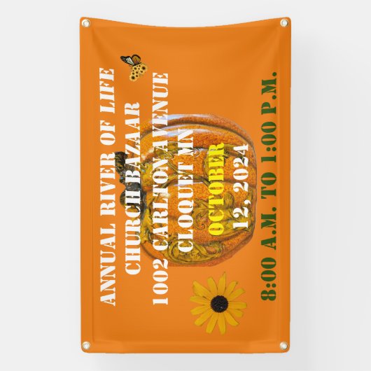 Kerk Bazaar Spandoek (Verticaal)