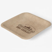 Kerk BBQ Potluck, gepersonaliseerde papieren Borde Bordje (Gebogen)