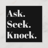 Kerk Bedrijf QR-code Professioneel Promotioneel Vierkante Visitekaartje (Voorkant)