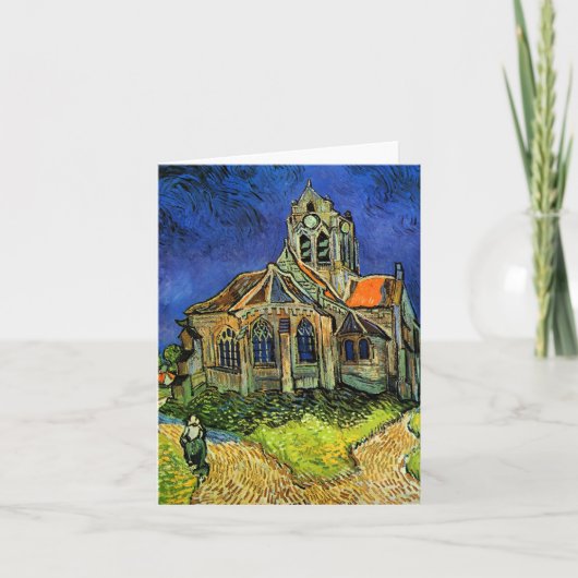 Kerk bij Auvers Van Gogh Fine Art. Kaart (Voorkant)