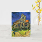 Kerk bij Auvers Van Gogh Fine Art. Kaart (Gele Bloem)