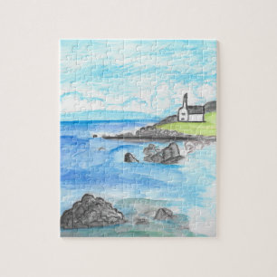 Kerk bij de zee legpuzzel
