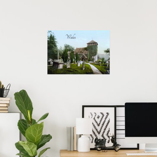 Kerk bij Monmouth (1900) Poster (Thuiskantoor)