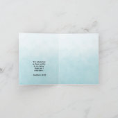 Kerk Bijbelvers Blauw Notitiekaartje (Binnen)