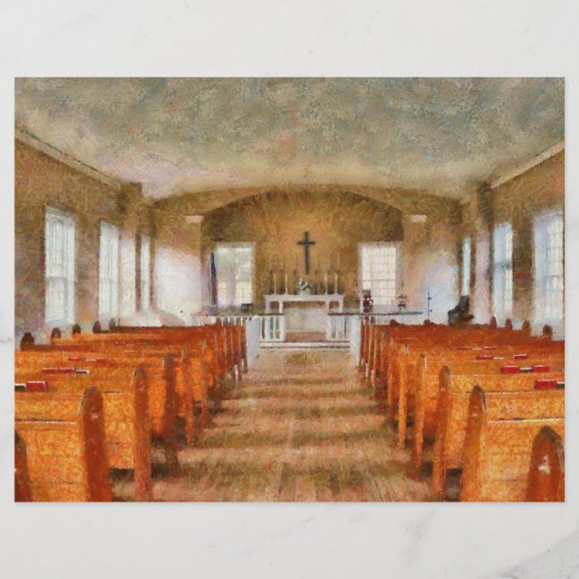 Kerk - Binnen een kerk (Voorkant)