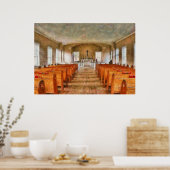 Kerk - Binnen een kerk Poster (Keuken)
