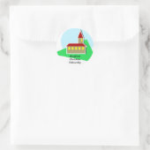 Kerk, BradfordChristianFellowship Ronde Sticker (Tas)