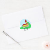 Kerk, BradfordChristianFellowship Ronde Sticker (Envelop)