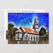 kerk briefkaart (Voorkant / Achterkant)