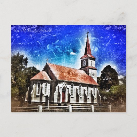 kerk briefkaart (Voorkant)