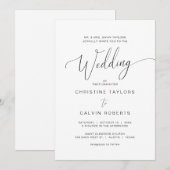 Kerk bruiloft ceremonie, ouders hosting kaart (Voorkant / Achterkant)