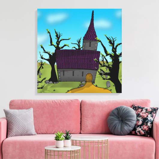 Kerk Canvas Afdruk (Insitu (Woonkamer))