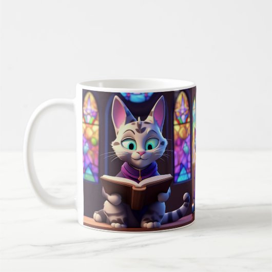 Kerk Cat Fun Mok. Koffiemok (Links)