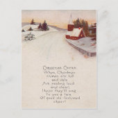 Kerk Christelijk Sneeuwwinter Briefkaart (Voorkant)