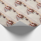 Kerk Christelijk Sneeuwwinter Cadeaupapier (Hoek)