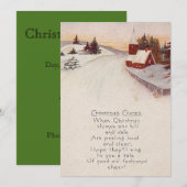 Kerk Christelijk Sneeuwwinter Kaart (Voorkant / Achterkant)